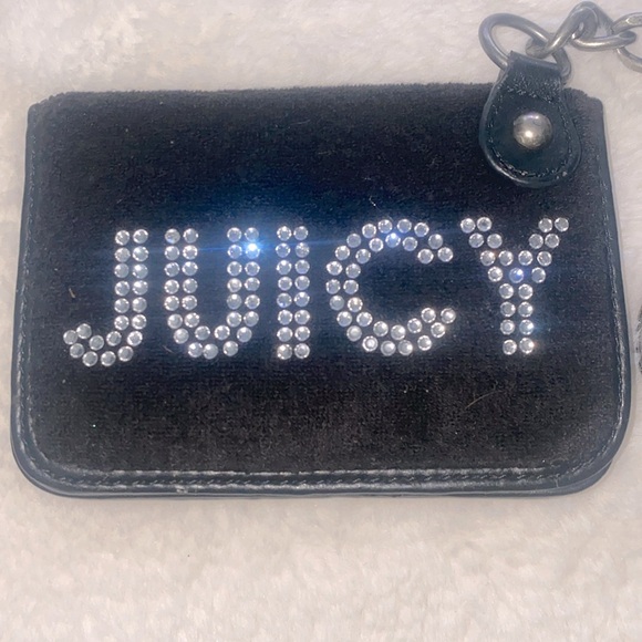 Juicy Couture💎Wallet Keychain with Logo Rhinestones~Y2K - Picture 2 of 8